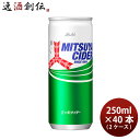 【6/25は逸酒創伝の日!最大200円OFFクーポン配布中!】アサヒ飲料 三ツ矢 サイダー 缶 250ml × 2ケース / 40本 のし・ギフト対応不可