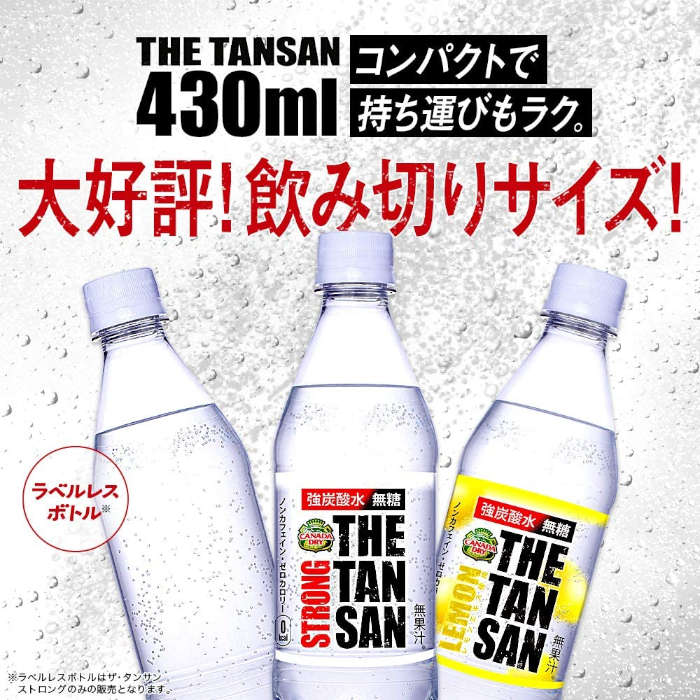 カナダドライ ザ タンサンストロング ラベルレス 430ml PET (1ケース） 430ml 24本 1ケース 父親 誕生日 プレゼント 父の日 ギフト 3