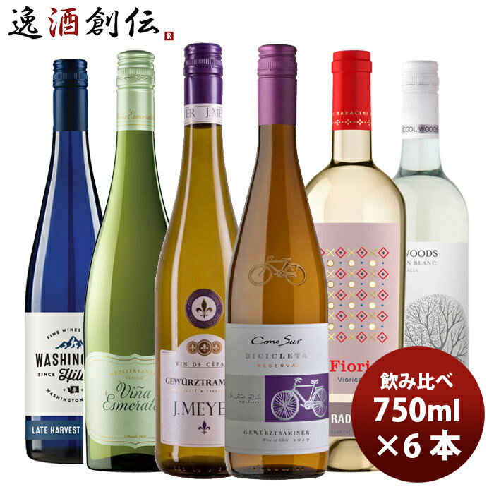 白ワイン 香り豊かなアロマ系 飲み比べ 6本 セット 新発売 【Aromaticが止まらない】