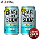 缶チューハイ サッポロ クラフトスパイスソーダ 350ml × 2ケース / 48本 まとめ買い チューハイ 缶 新発売 09/12以降順次発送致します..