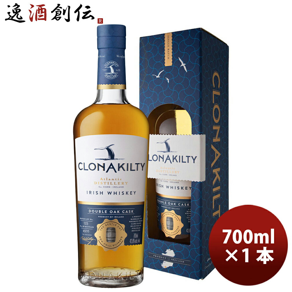 クロナキルティ シングルバッチ ダブルオーク 43.6度 700ml 箱なし アイリッシュ ウイスキー 1本 アイルランド