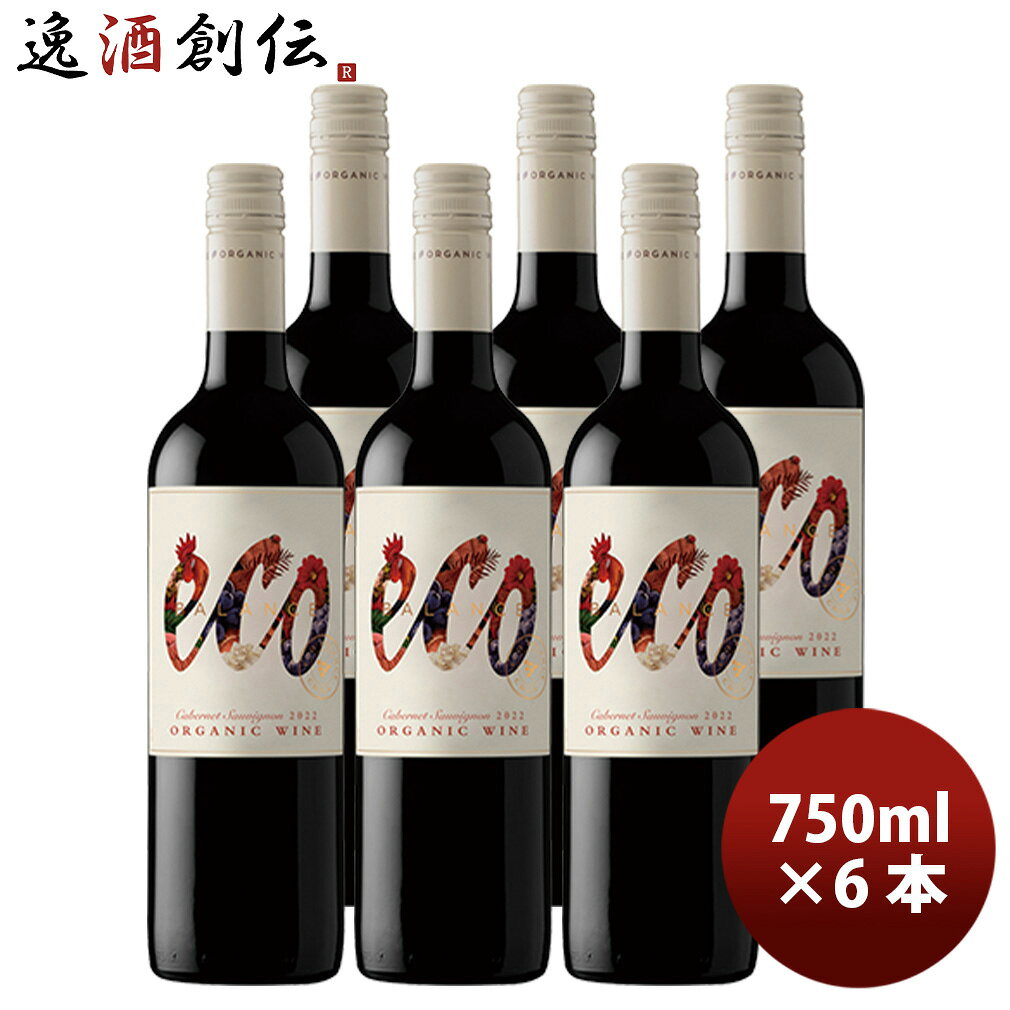 ワイン チリ エコ・バランス オーガニック カベルネ・ソーヴィニヨン ヴァレ・セントラル 750ml 6本 赤ワイン issyusouden-10030668 逸酒創伝 楽天市場店 パッケージ画像