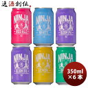 日本ビール NINJA BEER ニンジャ NINJA 缶 350ml 5種6本飲み比べセット クラフトビール