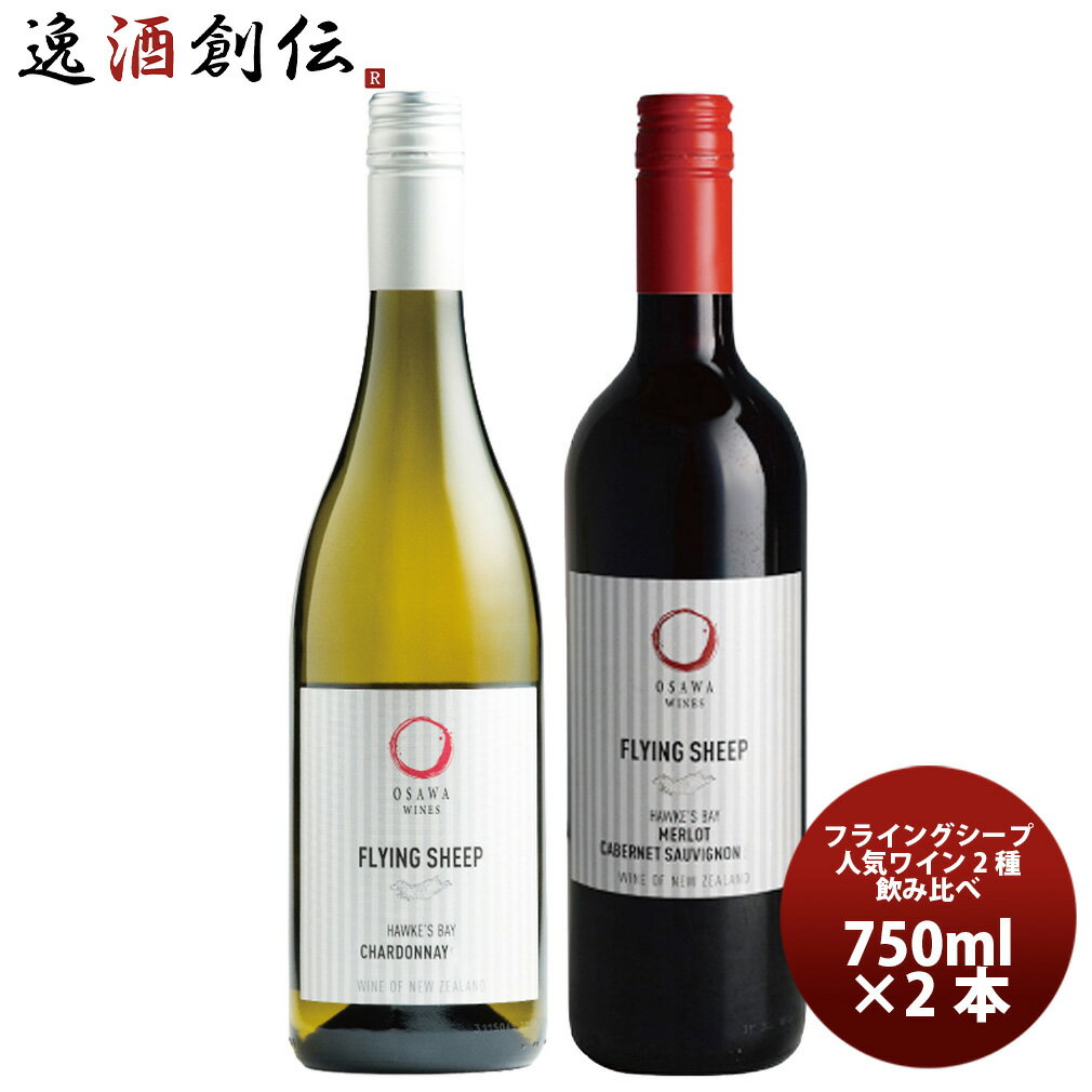 ワイン フライングシープ 定番2種 赤白 2本飲み比べセット 750ml 大沢ワインズ