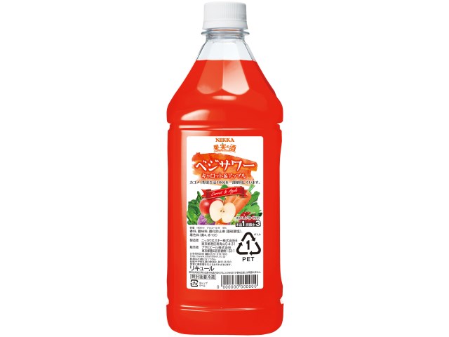 ニッカ 果実の酒 ベジサワー キャロット＆アップル ペット 1800ml 1.8L 1本 新発売
