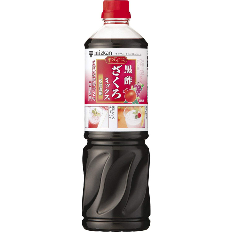 父の日 お酢 ビネグイット 黒酢ざくろミックス(6倍濃縮タイプ) ミツカン 1000ml 1L 1本 ギフト 父親 誕生日 プレゼント