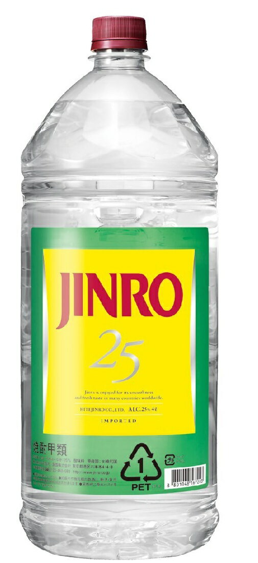 焼酎 JINRO 25度 4000ml 4L 1本 お酒 お酒 のし・ギフト対応不可