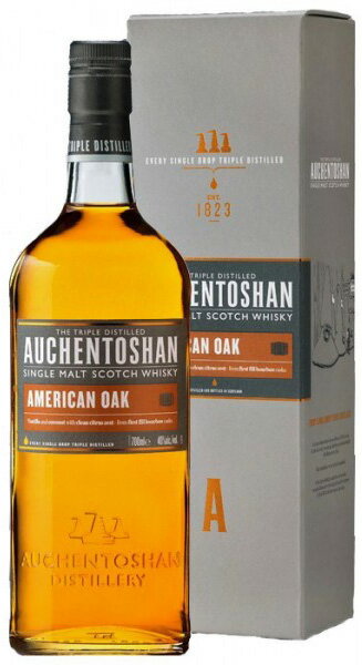 父の日 正規品 オーヘントッシャン アメリカンオーク 箱付 700ml×1本 / AUCHENTOSHAN AMERICAN OAK ギフト 父親 誕生日 プレゼント