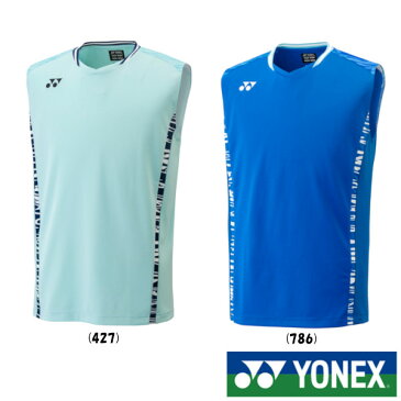 《送料無料》2022年1月下旬発売　YONEX　メンズ　ゲームシャツ(ノースリーブ)　10477　ヨネックス　テニス　バドミントン　ウェア