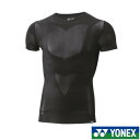 《送料無料》YONEX ユニセックス Vネック半袖シャツ STBA1022 ヨネックス テニス バドミントン コンプレッションウェア(4)