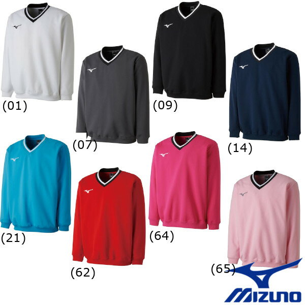 メンズウエア 《送料無料》MIZUNO　ユニセックス　スウェットシャツ(肉厚素材)　62JC8002　ミズノ　テニス　バトミントン　ウェア
