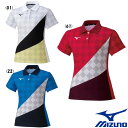 《送料無料》MIZUNO　ウィメンズ　ゲームシャツ　62JA1701　ミズノ　レディース　テニス　バドミントン　ウェア