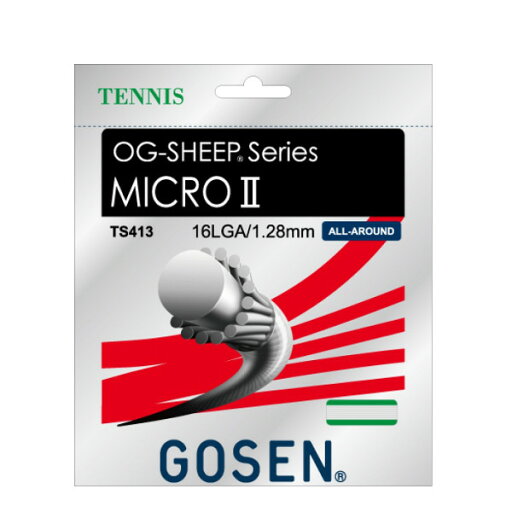 GOSEN オージーシープ ミクロII 16L TS413 ゴーセン 硬式テニスストリング GOSEN オージーシープ ミクロII 16L TS413 ゴーセン 硬式テニスストリング