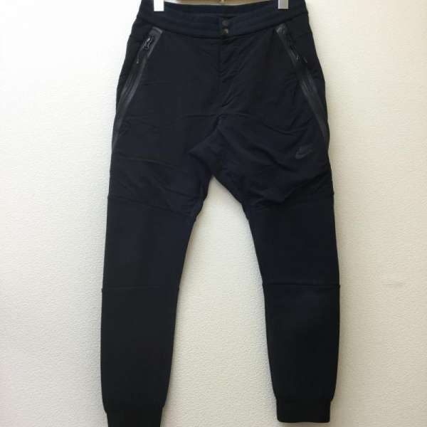 NIKE ナイキ ボトムス ボトムス TECH FLEECE 2 PANT テック フリース パンツ ツー ナイロン切替し 止水ジップ ジョガー トラック ジャージ ロゴ プリント 700770-010【USED】【古着】【中古】10023006