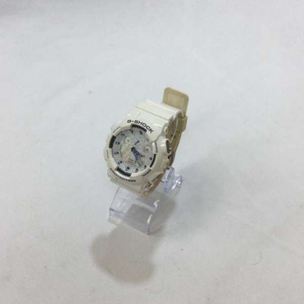 CASIO カシオ デジタル 腕時計 Watch Digital CASIO G−SHOCK GA-100A-7AJF BIGCASE 腕時計 アナデジ【USED】【古着】【中古】10026745