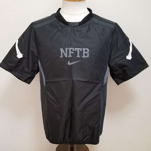 NIKE ナイキ 半袖 カットソー Cut and Sewn 459755-010 ウーブン ピステ トップ NFTB 両袖 プリント ナイロン半袖Tシャツ【USED】【古着】【中古】10027659