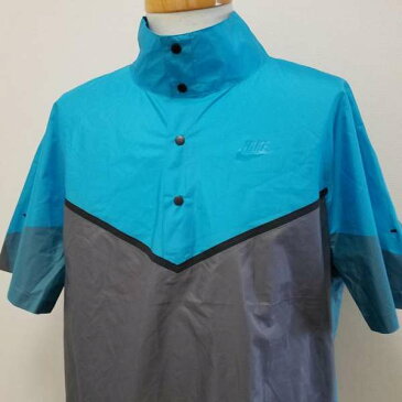 NIKE ナイキ 半袖 シャツ、ブラウス Shirt, Blouse 826855-407 Kim Jones コラボ ウィンドランナー ランニングウェア ハーフスナップボタン ナイロンシャツ NIKE LAB【USED】【古着】【中古】10028479