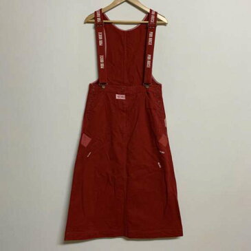PINK HOUSE ピンクハウス サロペット、オーバーオール サロペット・オーバーオール Overall デニム ロゴ バックスリット サロペット ジャンパースカート【USED】【古着】【中古】10031731