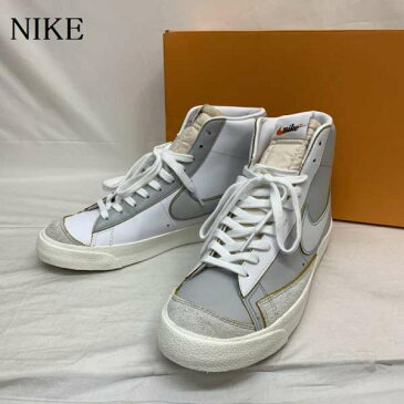 NIKE ナイキ スニーカー スニーカー Sneakers W BLAZER MID 77 DC5203-100 WHITE GRAY LEATHER ブレザー ミッド スニーカー【USED】【古着】【中古】10035616