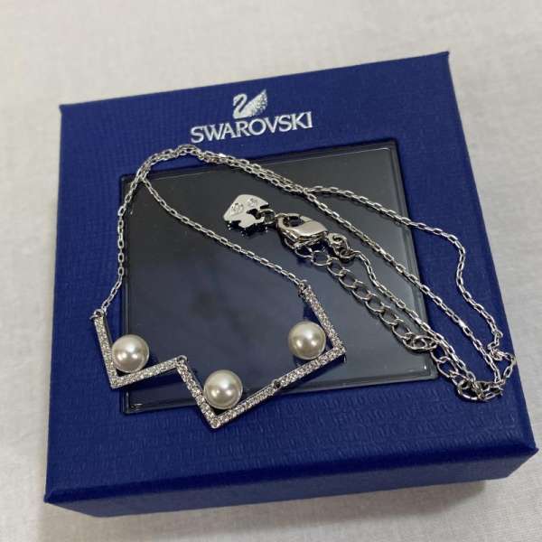 SWAROVSKI スワロフスキー ネックレス、ペンダント アクセサリー Accessory Necklace, Pendant パールネックレス/シルバー/パール/ネックレス/アクセサリー【USED】【古着】【中古】10038873