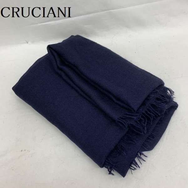 CRUCIANI クルチアーニ ストール一般 ストール Large Scarf Scarf カシミヤ × シルク ハイゲージ ニット ストール マフラー【USED】【古着】【中古】10040565のサムネイル