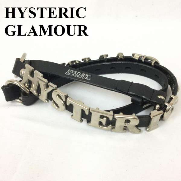 HYSTERIC GLAMOUR ヒステリックグラマー ベルト ベルト・バックル Belt HYSTERIC GLAMOUR ヒステリックグラマー ロゴ 文字盤 ベルト レザー【USED】【古着】【中古】10044469