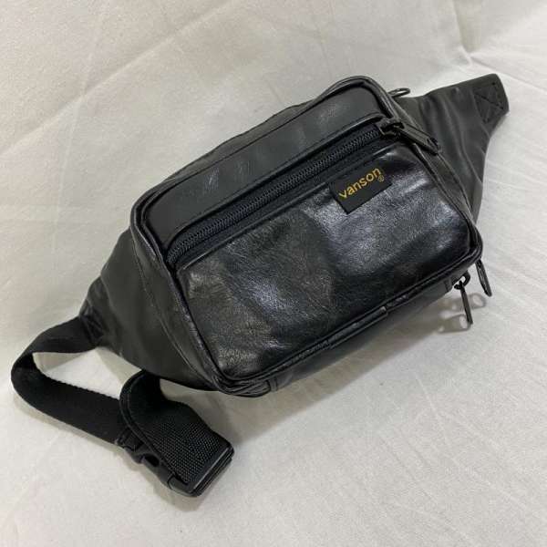 VANSON ヴァンソン ウエストバッグ ウエストバッグ Waist Bag, Waist Pouch, Fanny Bag VANSON 定番 BEBG waist bag カウレザー ウェストバッグ レザー MADE IN USA【USED】【古着】【中古】10045096