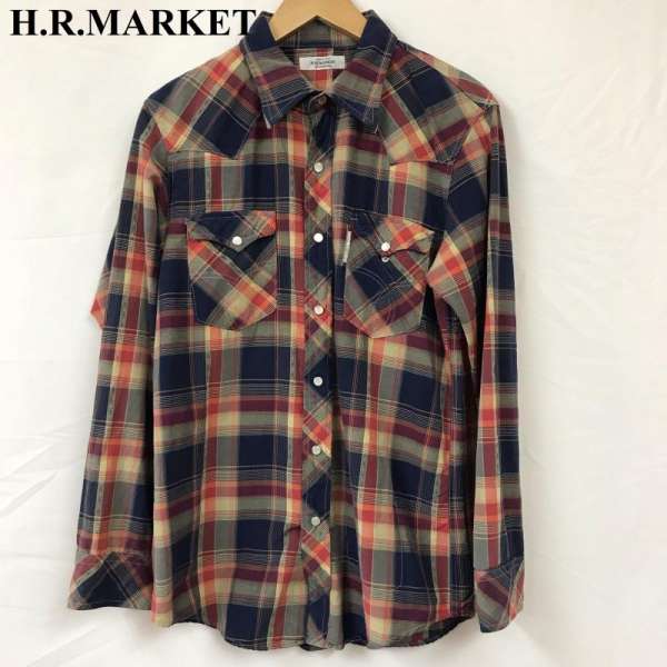 HOLLYWOOD RANCH MARKET ハリウッドランチマーケット 長袖 シャツ、ブラウス Shirt, Blouse ウエスタン シャツ スナップ ボタン 日本製 左腰内側にポケットあり【USED】【古着】【中古】10045921のサムネイル