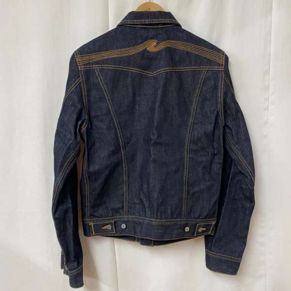 格安超激安 Nudie Jeans ヌーディージーンズ ジャンパー、ブルゾン ジャケット、上着 Jacket デニムジャケット / オレンジステッチ / 濃紺 / NJ3171 / インディゴ / MADE IN ITALY / S10047289:ドンドンダウンIS 得価特価