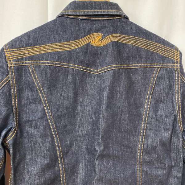 格安超激安 Nudie Jeans ヌーディージーンズ ジャンパー、ブルゾン ジャケット、上着 Jacket デニムジャケット / オレンジステッチ / 濃紺 / NJ3171 / インディゴ / MADE IN ITALY / S10047289:ドンドンダウンIS 得価特価