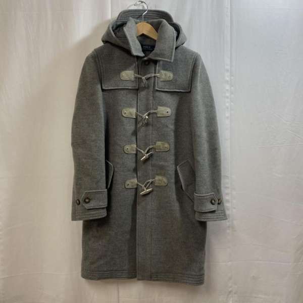 POLO RALPH LAUREN ポロラルフローレン コート一般 コート Coat ダッフルコート/グレー/ウール/レザー/ダブルジップ/155【USED】【古着】【中古】10047942