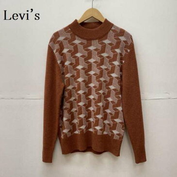 Levi's リーバイス 長袖 ニット、セーター Knit, Sweater LVC TURTLENECK CUBES RUST PATTERN ニット セーター【USED】【古着】【中古】10052359