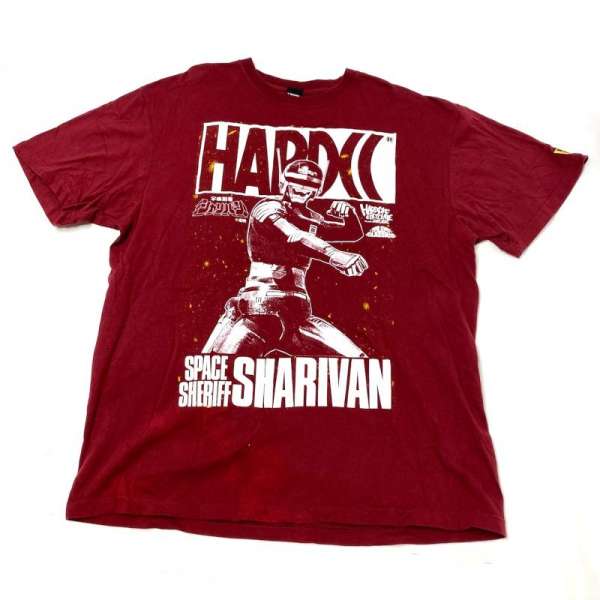 HARDCORE CHOCOLATE ハードコアチョコレート 半袖 Tシャツ T Shirt 宇宙刑事シャリバン マグナムチョップバーガンディ 廃盤【USED】【古着】【中古】10052415のサムネイル