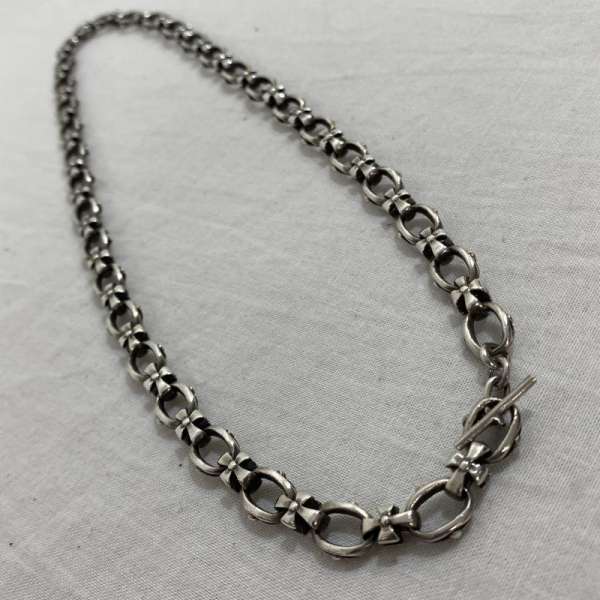 USED 古着 ネックレス、ペンダント アクセサリー Accessory Necklace, Pendant シルバージュエリー / silver925 / 刻印有 / チェーンネックレス / クロス / 50cm【USED】【古着】【中古】10052596