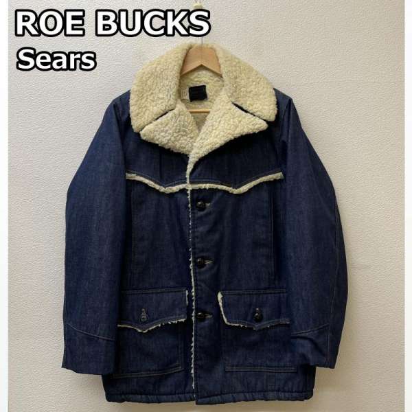 SEARS シアーズ ジャンパー、ブルゾン ジャケット、上着 Jacket 70年代 ビンテージ ROE BUCKS ローバックス ボア デニム ランチコート【USED】【古着】【中古】10053799