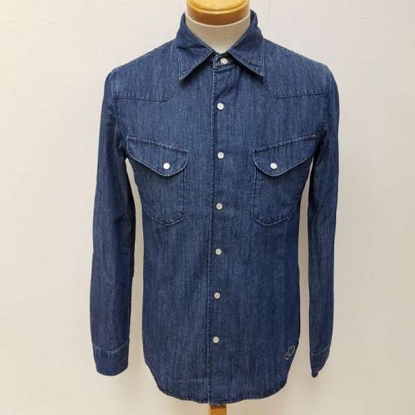 Wrangler ラングラー 長袖 シャツ ブラウス Shirt, Blouse WS9262 nano univers ナノユニバース コラボ レギュラーカラー ウエスタン 長袖シャツ ハート型刺繍 ティアモ別注【USED】【古着】【中古】10054171