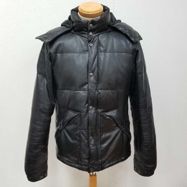 AMERICAN RAG CIE アメリカンラグシー レザージャケット ジャケット、上着 Jacket ABZ-M122-BL133 ラムレザー ダウンジャケット フード脱着タイプ【USED】【古着】【中古】10054559