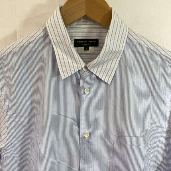 COMME des GARCONS HommePlus コムデギャルソンオムプリュス 長袖 シャツ、ブラウス Shirt, Blouse COMME des GARCONS homme plus / AD2013 / PM-B012 / 変形ストライプシャツ / S【USED】【古着】【中古】10055153