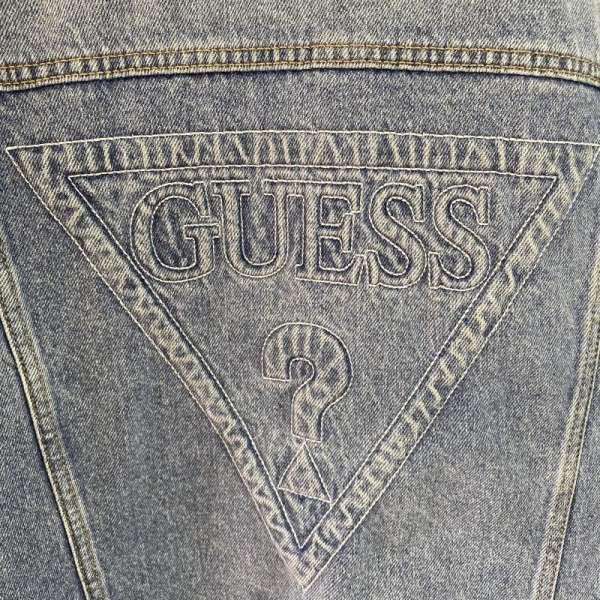 せずに Guess 3d刺繍ロゴ オーバーシルエット 韓国製 Korea 古着 L ドンドンダウンis ゲス ジャンパー ブルゾン ジャケット 上着 Jacket Guess Jeans デニムジャケット えください