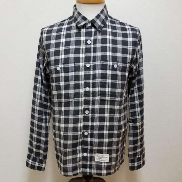 ROUGH and RUGGED ラフアンドラゲッド 長袖 シャツ、ブラウス Shirt, Blouse ウィンドペンチェック コットン&リネン 長袖 シャツ【USED】【古着】【中古】10055900のサムネイル