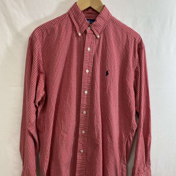 USED 古着 長袖 シャツ、ブラウス Shirt, Blouse RALPH LAUREN / ラルフローレン ロングスリーブシャツ / ボタンダウン / チェック / 古着 / コットン【USED】【古着】【中古】10056429