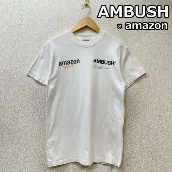 AMBUSH アンブッシュ 半袖 Tシャツ T Shirt アマゾン コラボ 12111715 ロゴ プリント クルーネック 615【USED】【古着】【中古】10057626