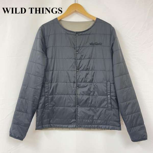 WILD THINGS ワイルドシングス ジャンパー、ブルゾン ジャケット、上着 Jacket インナーダウン 中綿 リバーシブル PRIMALOFT ノーカラー【USED】【古着】【中古】10057833