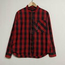 GOWEST ゴーウエスト 長袖 シャツ、ブラウス Shirt, Blouse 長袖 ブロックチェック ジップアップ スタンドカラーシャツ【USED】【古着】【中古】10059540