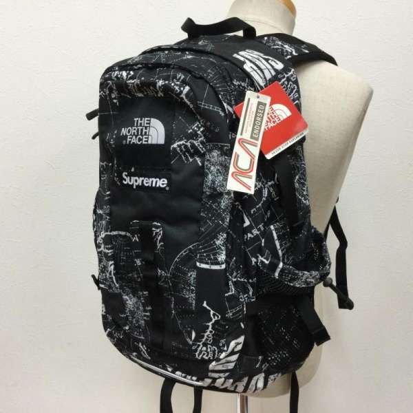 Supreme シュプリーム バッグ バッグ NM71209 ノースフェイスコラボ 12SS HOT SHOT BACK PACK ショット ホット バックパック リュック パックマップ 地図 30L タグ付 609【USED】【古着】【中古】10059936