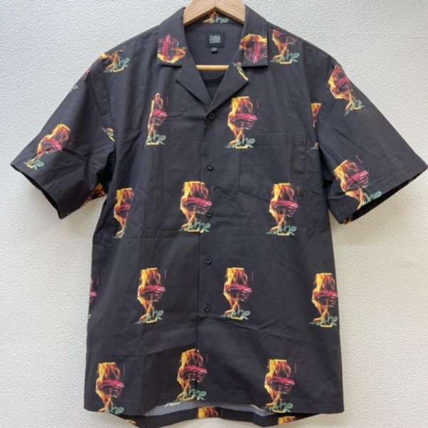 ELVIRA エルヴィラ 半袖 シャツ、ブラウス Shirt, Blouse BURNING ROSE ALOHA SHIRT オープンカラー アロハシャツ10060198