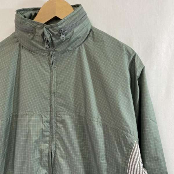 もございま STUSSY ステューシー ジャンパー、ブルゾン ジャケット、上着 Jacket stussy authentic gear/グラフチェック柄/ナイロンジャケット/カーキ/M10062881:ドンドンダウンIS ください