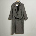 USED 古着 コート一般 コート Coat UNE MANSION / ユヌマンション チェック 千鳥柄 ロングチェスターコート【USED】【古着】【中古】10063205