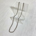 シルバー （925） シルバー （925） ネックレス、ペンダント アクセサリー Accessory Necklace, Pendant シルバーネックレスチェーン / silver925 / 黒いぶし / 銀黒 / 刻印有 / 46cm / 8.7g【USED】【古着】【中古】10067175