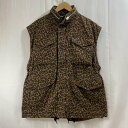 マインデニム 22ss/2104-8001/Leopard Denim Nosleeve M-65/ベスト/ヒョウ柄/2/タグ付き 2【USED】【古着】【中古...